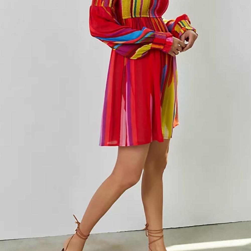 Anthropologie Multicolor Long Sleeve Dress